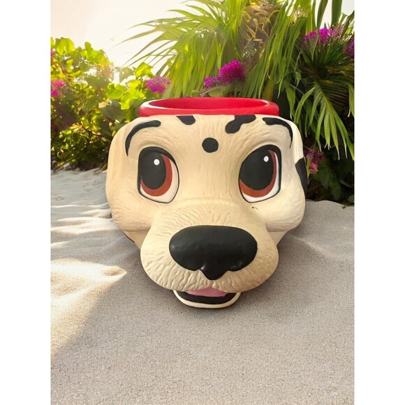 Disney's 101 Dalmatians 3D Movie Character Mug Cup APPLAUSE Vintage Red Cute EUC - Picture 2 of 8